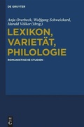 Cover: Lexikon, Variet&auml;t, Philologie - De Gruyter