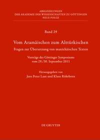 Abbildung von: Vom Aramäischen zum Alttürkischen - De Gruyter