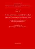 Cover: Vom Aram&auml;ischen zum Altt&uuml;rkischen - De Gruyter