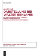 Cover: Darstellung bei Walter Benjamin - De Gruyter