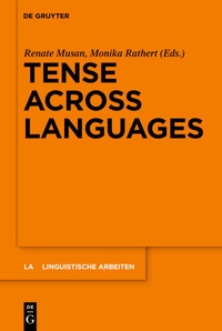 Enlarge image Cover: Tense across Languages - De Gruyter