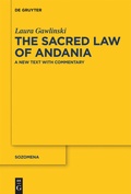 Cover: The Sacred Law of Andania - De Gruyter