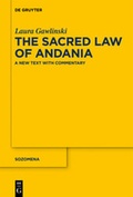 Cover: The Sacred Law of Andania - De Gruyter