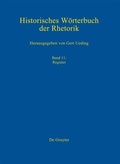 Cover: Historisches W&ouml;rterbuch der Rhetorik / Register - De Gruyter Mouton