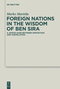 Cover: Foreign Nations in the Wisdom of Ben Sira - De Gruyter