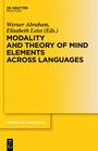 Cover: Modality and Theory of Mind Elements across Languages - De Gruyter Mouton