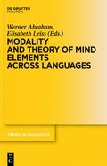 Cover: Modality and Theory of Mind Elements across Languages - De Gruyter Mouton