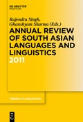 Cover: Annual Review of South Asian Languages and Linguistics - De Gruyter Mouton