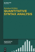 Cover: Quantitative Syntax Analysis - De Gruyter Mouton