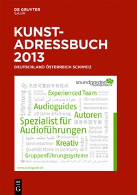 Abbildung von: Kunstadressbuch Deutschland, Österreich, Schweiz 2013 - De Gruyter Saur
