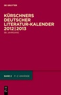 Cover: Kürschners Deutscher Literatur-Kalender auf das Jahr ... / 2012/2013 - De Gruyter