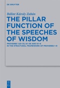 Cover: The Pillar Function of the Speeches of Wisdom - De Gruyter