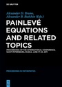 Cover: Painlevé Equations and Related Topics - De Gruyter