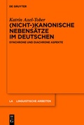 Cover: (Nicht-)kanonische Nebens&auml;tze im Deutschen - De Gruyter