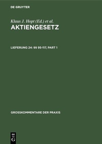 Abbildung von: §§ 95-117 - De Gruyter