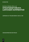 Cover: Strafgesetzbuch. Leipziger Kommentar / Titeleien B&auml;nde 3 und 9; &sect; 356 - De Gruyter