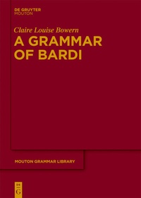 Abbildung von: A Grammar of Bardi - De Gruyter Mouton