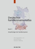 Cover: Morphologie der Familiennamen - De Gruyter