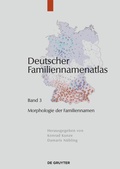 Cover: Morphologie der Familiennamen - De Gruyter