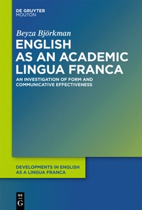Abbildung von: English as an Academic Lingua Franca - De Gruyter Mouton