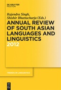 Cover: Annual Review of South Asian Languages and Linguistics - De Gruyter Mouton
