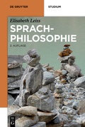 Cover: Sprachphilosophie - De Gruyter