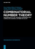 Cover: Combinatorial Number Theory - De Gruyter