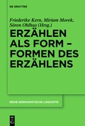 Cover: Erz&auml;hlen als Form - Formen des Erz&auml;hlens - De Gruyter