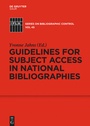 Bild: Guidelines for Subject Access in National Bibliographies - De Gruyter Saur