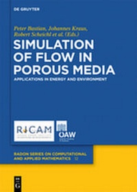 Enlarge image Cover: Simulation of Flow in Porous Media - De Gruyter
