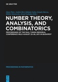 Cover: Number Theory, Analysis, and Combinatorics - De Gruyter
