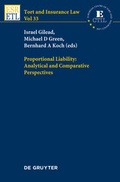 Cover: Proportional Liability: Analytical and Comparative Perspectives - De Gruyter