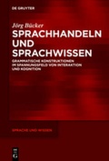 Cover: Sprachhandeln und Sprachwissen - De Gruyter
