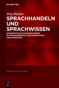 Abbildung von: Sprachhandeln und Sprachwissen - De Gruyter