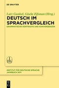 Cover: Deutsch im Sprachvergleich - De Gruyter