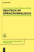 Cover: Deutsch im Sprachvergleich - De Gruyter