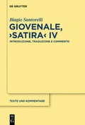 Cover: Giovenale, "Satira" IV - De Gruyter