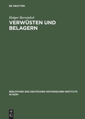 Cover: Verw&uuml;sten und Belagern - De Gruyter