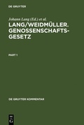 Cover: Lang/Weidm&uuml;ller. Genossenschaftsgesetz - De Gruyter