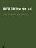 Cover: 1. November 1831 (Nr. 122) - 21. M&auml;rz 1832 (Nr. 71) - De Gruyter Saur