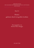 Cover: Homer, gedeutet durch ein gro&szlig;es Lexikon - De Gruyter
