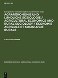 Cover: Agrar&ouml;konomie und l&auml;ndliche Soziologie / Agricultural economics and... / Deutsche Ausgabe - De Gruyter