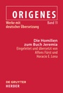 Cover: Die Homilien zum Buch Jeremia - De Gruyter