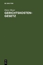 Cover: Gerichtskostengesetz - De Gruyter