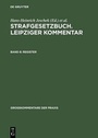 Cover: Strafgesetzbuch. Leipziger Kommentar / Register - De Gruyter