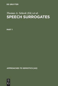 Enlarge image Cover: Speech Surrogates. Part 1 - De Gruyter