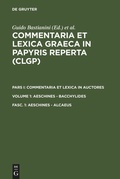 Cover: Aeschines - Alcaeus - De Gruyter
