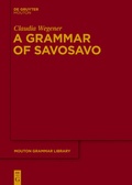 Cover: A Grammar of Savosavo - De Gruyter Mouton