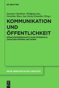 Cover: Kommunikation und &Ouml;ffentlichkeit - De Gruyter