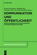 Cover: Kommunikation und &Ouml;ffentlichkeit - De Gruyter